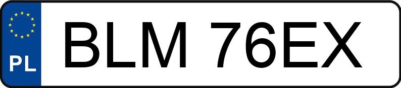 Numer rejestracyjny BLM 76EX posiada YAMAHA YP250 - BLM76EX