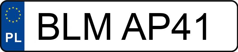 Numer rejestracyjny BLM AP41 posiada VOLKSWAGEN PASSAT 2.0 KAT - BLMAP41