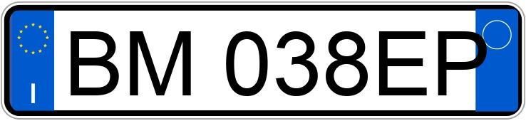 Numer rejestracyjny BM038EP posiada FIAT Punto 2a serie Numer rejestracyjny BM038EP posiada FIAT Punto 2a serie