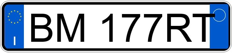 Numer rejestracyjny BM177RT posiada ALFA ROMEO 156 1a serie