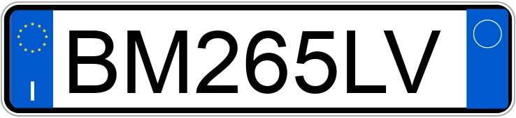 Numer rejestracyjny BM265LV posiada FIAT Panda 1a serie