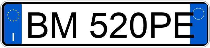 Numer rejestracyjny BM520PE posiada AUDI TT 1a serie