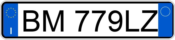 Numer rejestracyjny BM779LZ posiada LANCIA Y