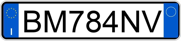 Numer rejestracyjny BM784NV posiada FIAT Panda 1a serie