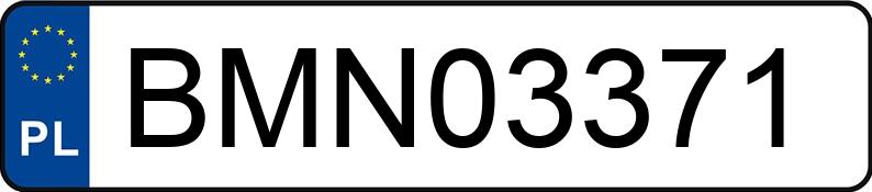 Numer rejestracyjny BMN 03371 posiada FORD MONDEO - BMN03371