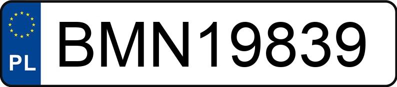 Numer rejestracyjny BMN 19839 posiada AUDI A7 Sportback Quattro 55 TFSI MR`18 E6 4G S tronic - BMN19839 Numer rejestracyjny BMN 19839 posiada AUDI A7 Sportback Quattro 55 TFSI MR`18 E6 4G S tronic - BMN19839