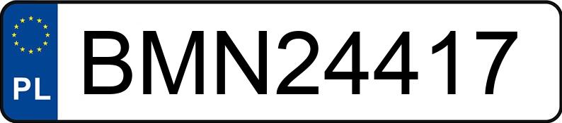 Numer rejestracyjny BMN 24417 posiada OPEL ZAFIRA - BMN24417