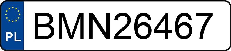 Numer rejestracyjny BMN 26467 posiada HYUNDAI TUCSON - BMN26467