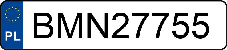 Numer rejestracyjny BMN 27755 posiada BMW 320D - BMN27755