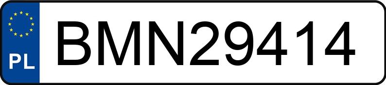 Numer rejestracyjny BMN 29414 posiada AUDI Q5 - BMN29414