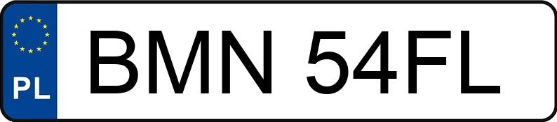 Numer rejestracyjny BMN 54FL posiada CHRYSLER 300C 5.7 Kat. MR`04 E4 Hemi Aut. - BMN54FL