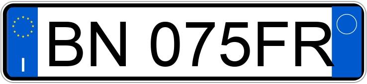 Numer rejestracyjny BN075FR posiada FERRARI F40