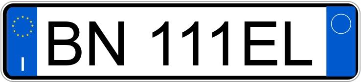 Numer rejestracyjny BN111EL posiada TOYOTA Yaris