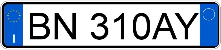 Numer rejestracyjny BN310AY posiada LANCIA Y Numer rejestracyjny BN310AY posiada LANCIA Y