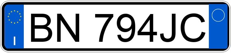 Numer rejestracyjny BN794JC posiada OPEL Astra 2a serie