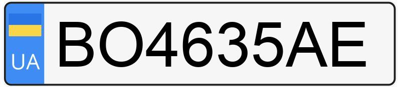 Numer rejestracyjny BO4635AE posiada ??? 2105