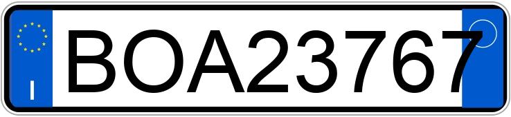 Numer rejestracyjny BOA23767 posiada VOLKSWAGEN Golf 2a serie Numer rejestracyjny BOA23767 posiada VOLKSWAGEN Golf 2a serie