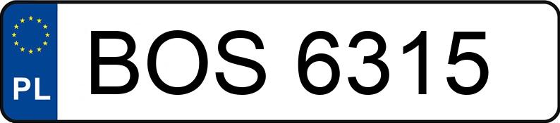 Registreringsnummeret BOS 6315 har VOLKSWAGEN Passat 1.6 TD GL - BOS6315