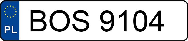 Numer rejestracyjny BOS 9104 posiada FIAT Punto 55 Kat. S - BOS9104