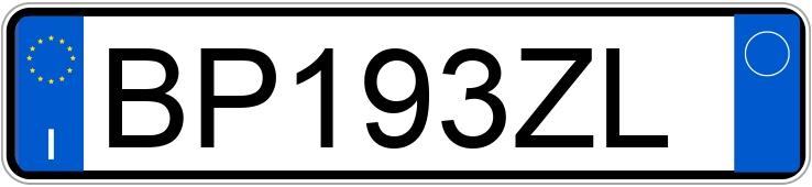 Numer rejestracyjny BP193ZL posiada OPEL Zafira