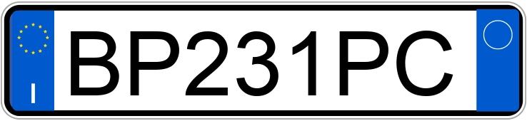 Numer rejestracyjny BP231PC posiada FIAT Punto 2a serie