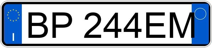 Numer rejestracyjny BP244EM posiada FIAT Palio