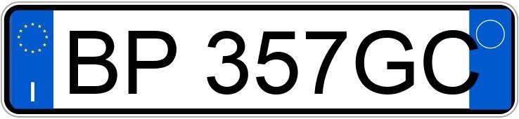 Numer rejestracyjny BP357GC posiada FIAT Punto 2a serie Numer rejestracyjny BP357GC posiada FIAT Punto 2a serie
