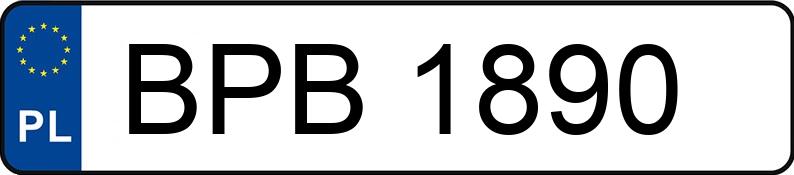 Numer rejestracyjny BPB 1890 posiada FORD-NIEMCY SIERRA 1.6 - BPB1890