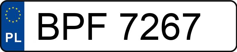 Numer rejestracyjny BPF 7267 posiada MERCEDES-BENZ 124 - BPF7267