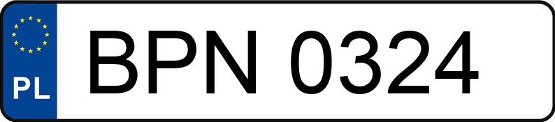 Numer rejestracyjny BPN 0324 posiada SAM SAM - BPN0324