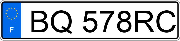 Numer rejestracyjny BQ578RC posiada CITROEN C3 II