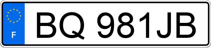Le numéro d’enregistrement BQ981JB a MERCEDES CLASSE CLS