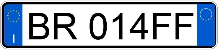 Numer rejestracyjny BR014FF posiada FIAT Punto 2a serie