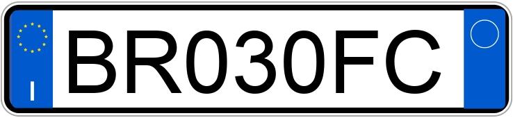 Numer rejestracyjny BR030FC posiada FIAT Punto 2a serie