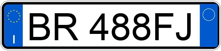 Numer rejestracyjny BR488FJ posiada FIAT Punto 2a serie Numer rejestracyjny BR488FJ posiada FIAT Punto 2a serie