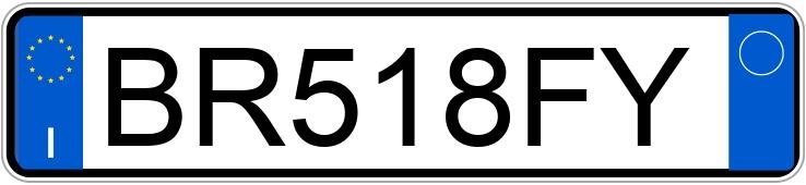 Numer rejestracyjny BR518FY posiada FIAT Seicento