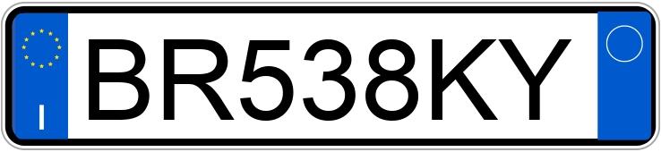 Numer rejestracyjny BR538KY posiada PEUGEOT 206