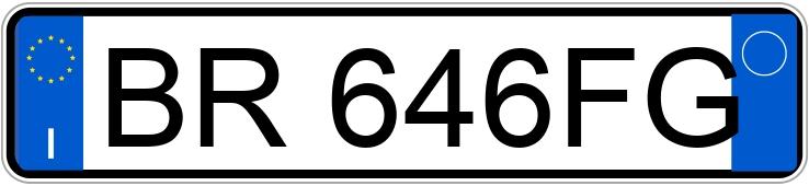Numer rejestracyjny BR646FG posiada BMW Serie 3