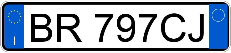 Numer rejestracyjny BR797CJ posiada FIAT Seicento