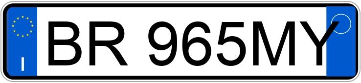 Numer rejestracyjny BR965MY posiada BMW Serie 3