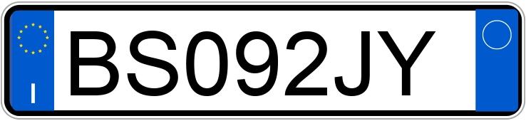 Numer rejestracyjny BS092JY posiada FIAT Panda 1a serie