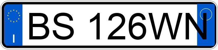 Numer rejestracyjny BS126WN posiada FIAT Punto 2a serie