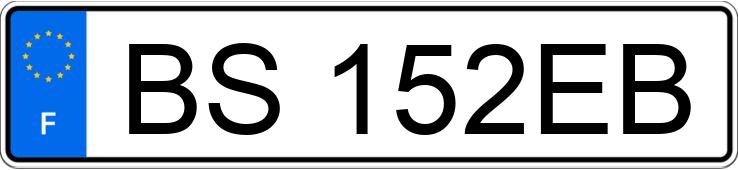 Numer rejestracyjny BS152EB posiada PEUGEOT 206