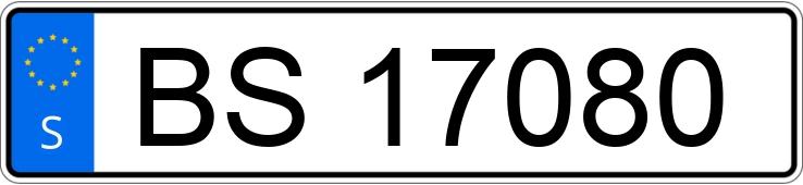 Numer rejestracyjny BS17080 posiada  