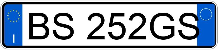 Numer rejestracyjny BS252GS posiada FIAT Punto 2a serie