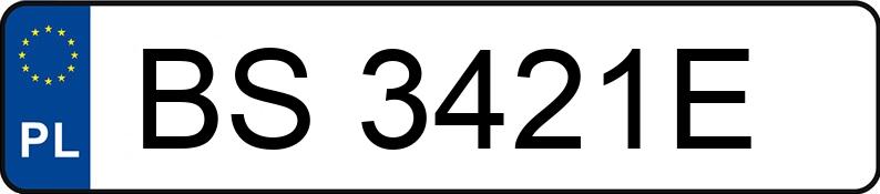 Numer rejestracyjny BS 3421E posiada AUDI A3 1.6 MR`06 E4 8P Ambition - BS3421E