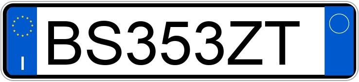 Numer rejestracyjny BS353ZT posiada FIAT Panda 1a serie Panda 1a serie 1100 i.e. cat Hobby (40 kw)