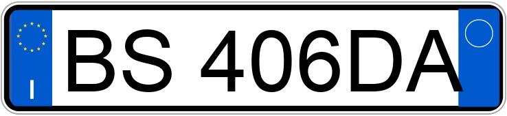 Numer rejestracyjny BS406DA posiada FIAT Punto 2a serie