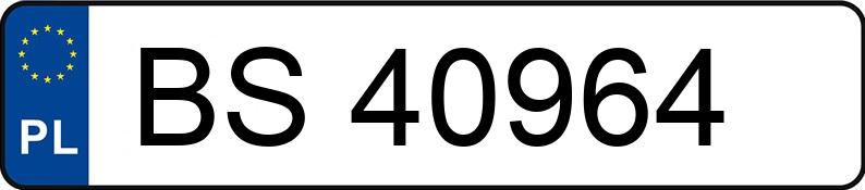 Numer rejestracyjny BS 40964 posiada VOLKSWAGEN PASSAT - BS40964