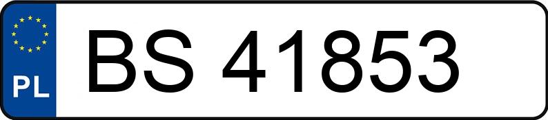 Numer rejestracyjny BS 41853 posiada AUDI A4 - BS41853 Numer rejestracyjny BS 41853 posiada AUDI A4 - BS41853